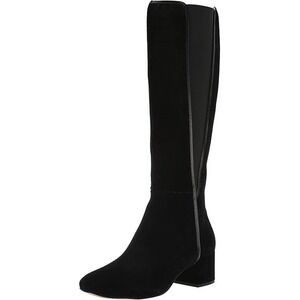 Donald Pliner Cathi Black Knee High Suede Riding Boots Size 8M Cathi2-02 New!